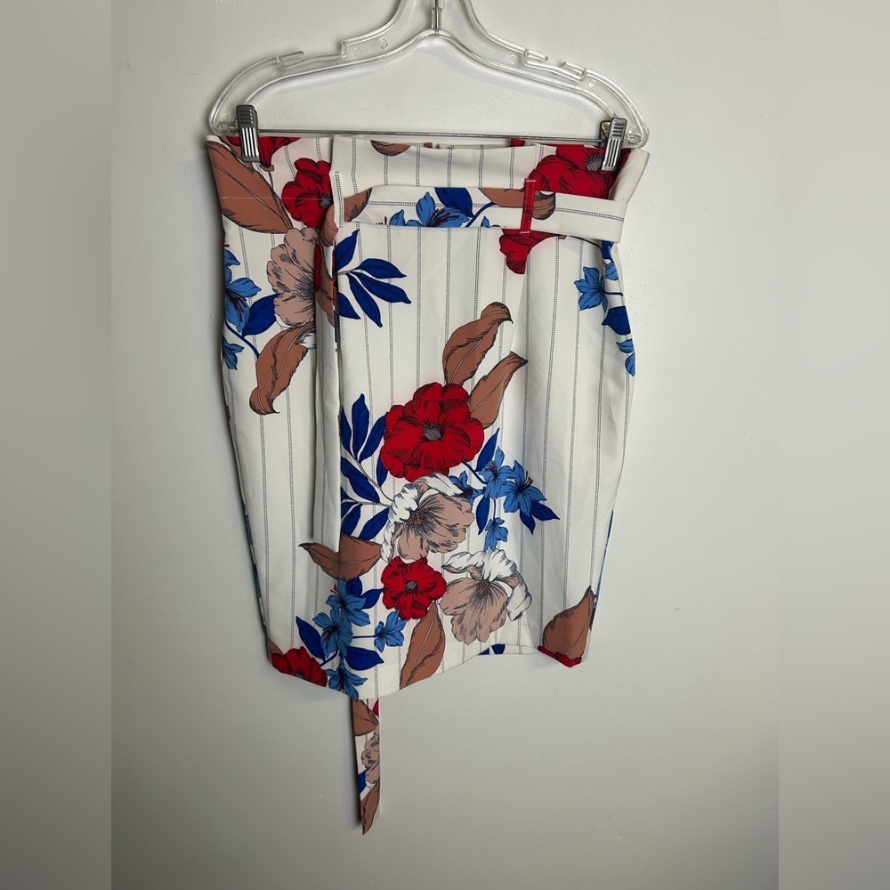 Liz Claiborne Career Midi Pencil Skirt Size‎ 8 Floral Empower professional